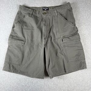 Polo Ralph Lauren Jean Co Mens Size 33 Easy Cargo Shorts Olive Green 100% Cotton